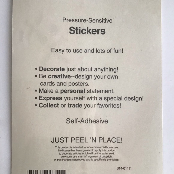 NEW Disney Nightmare Before Christmas 36 Stickers Vintage Self-Adhesive Cleo - Picture 11 of 12